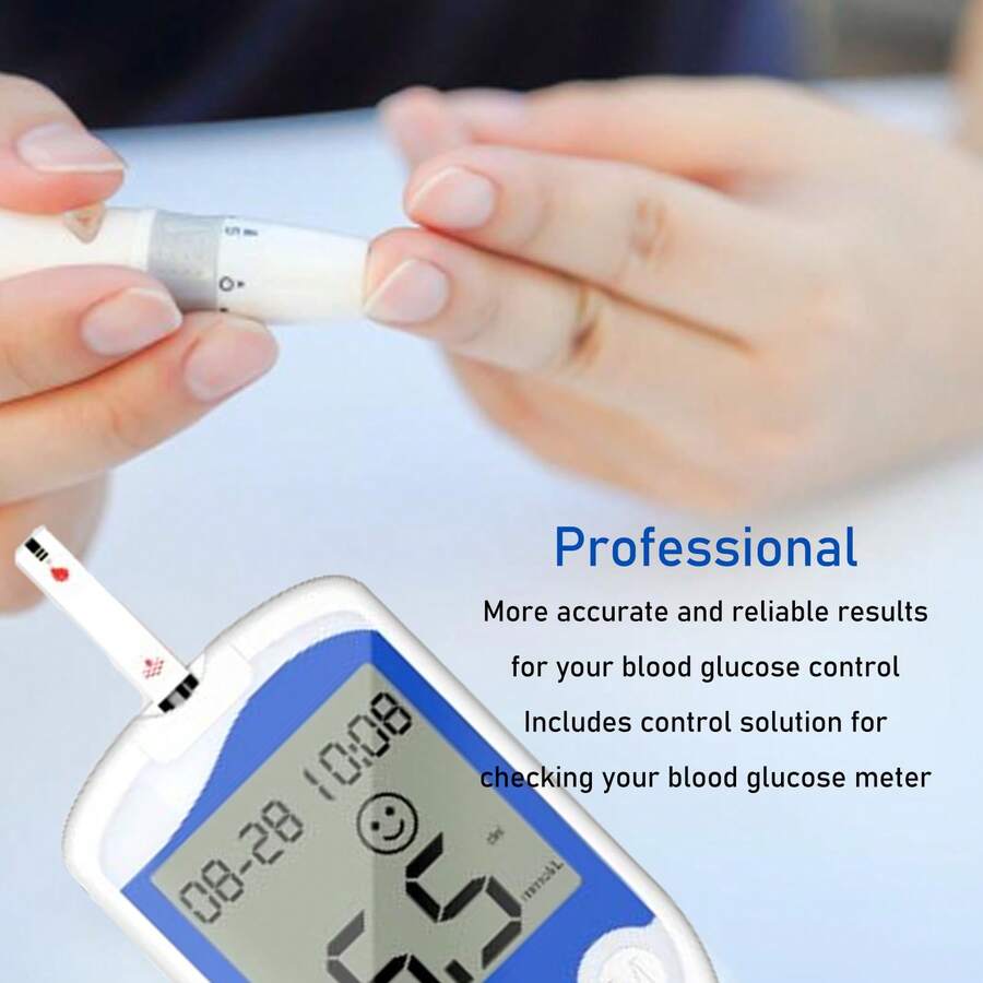 Blood Glucose Monitor Kit with 50 Strips & Lancets